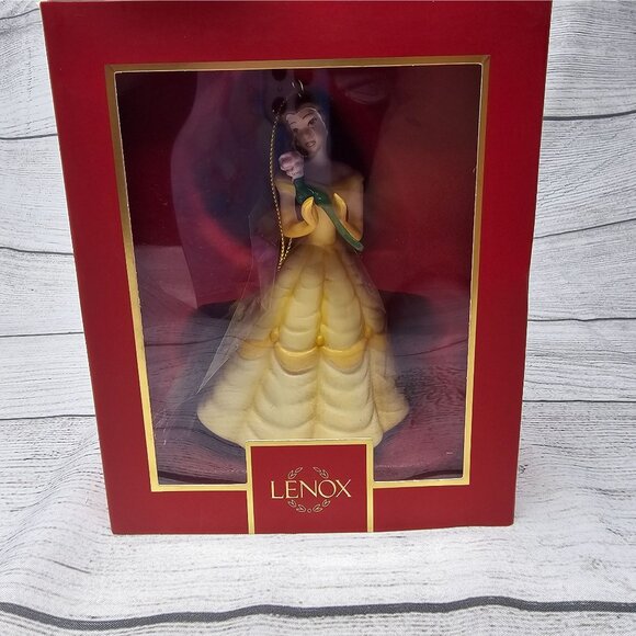 NEW! Lenox Disney Showcase Princess Belle 30th Anniversary Christmas Ornament Ne - Picture 3 of 4